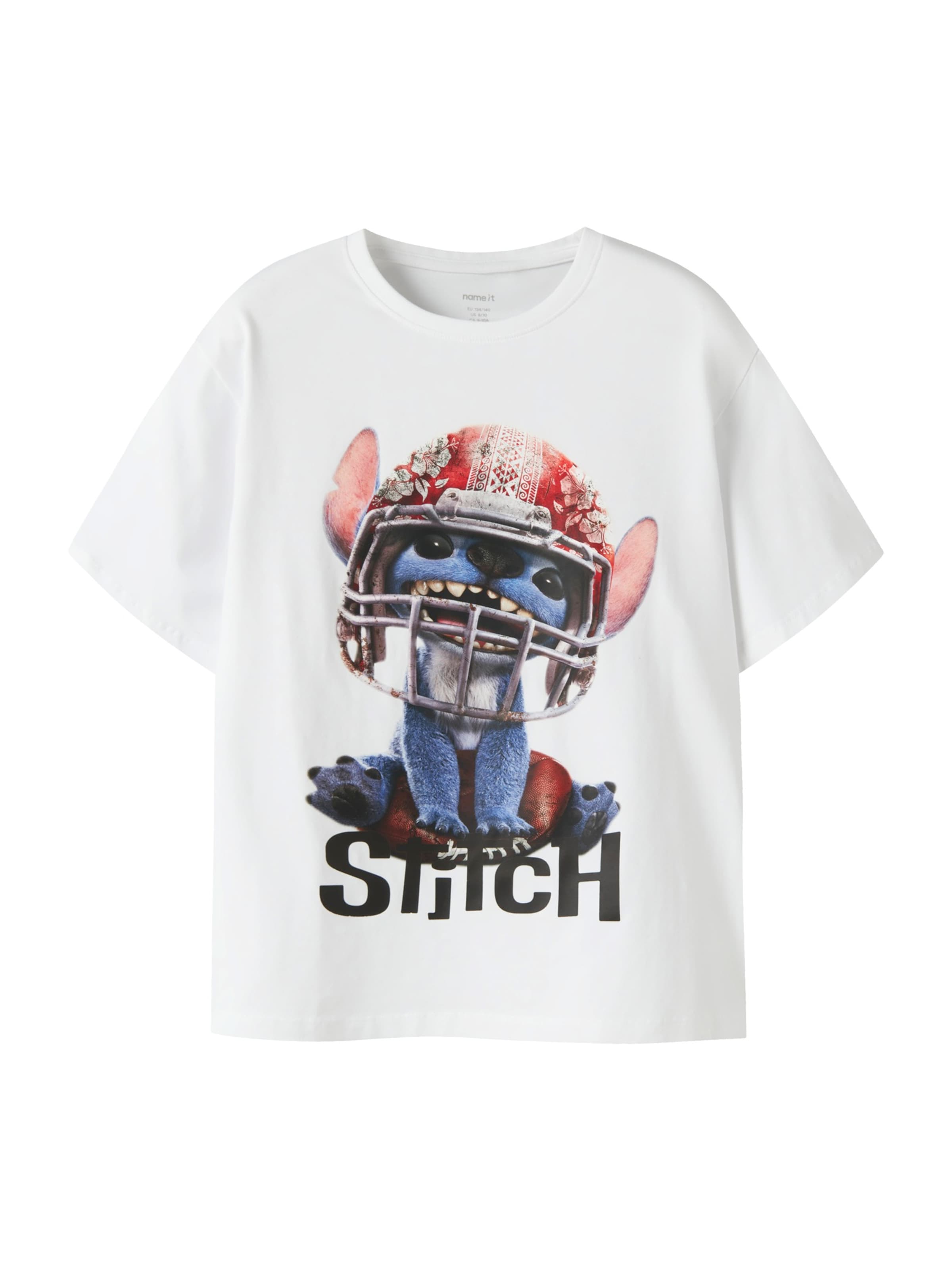 NAME IT Shirt 'NKMJULIX STITCH' in White: front