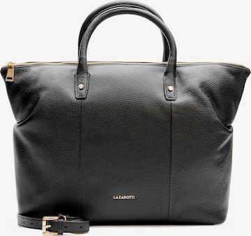 Shopper 'Bologna' di Lazarotti in nero: frontale