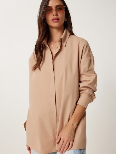 Happiness İstanbul Bluse i beige, Produktvisning