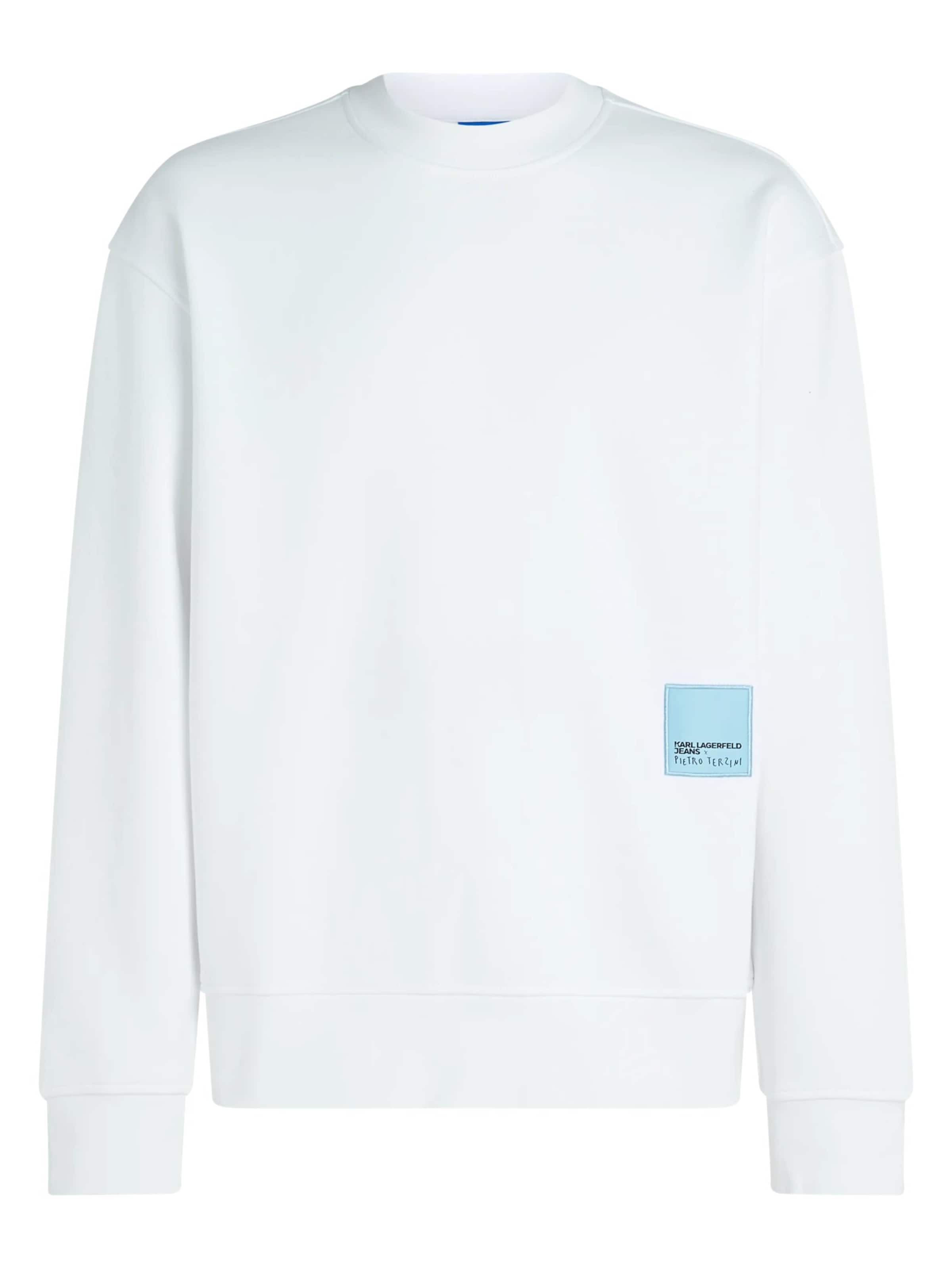 KARL LAGERFELD JEANS - Sudadera 'KLJ X Pietro Terzini' en blanco: frente