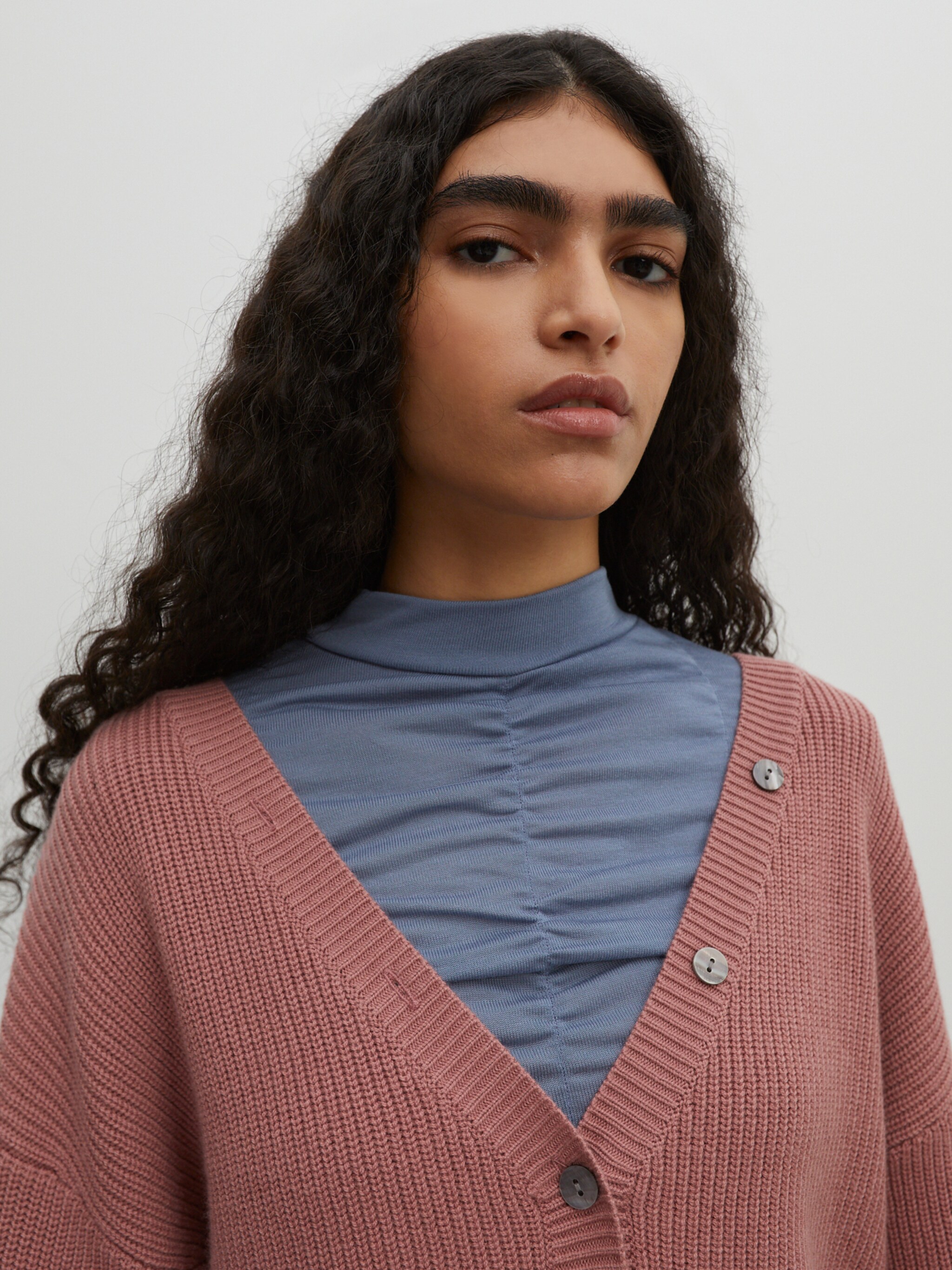 EDITED Producten Gebreid vest 'Lea' Rosé