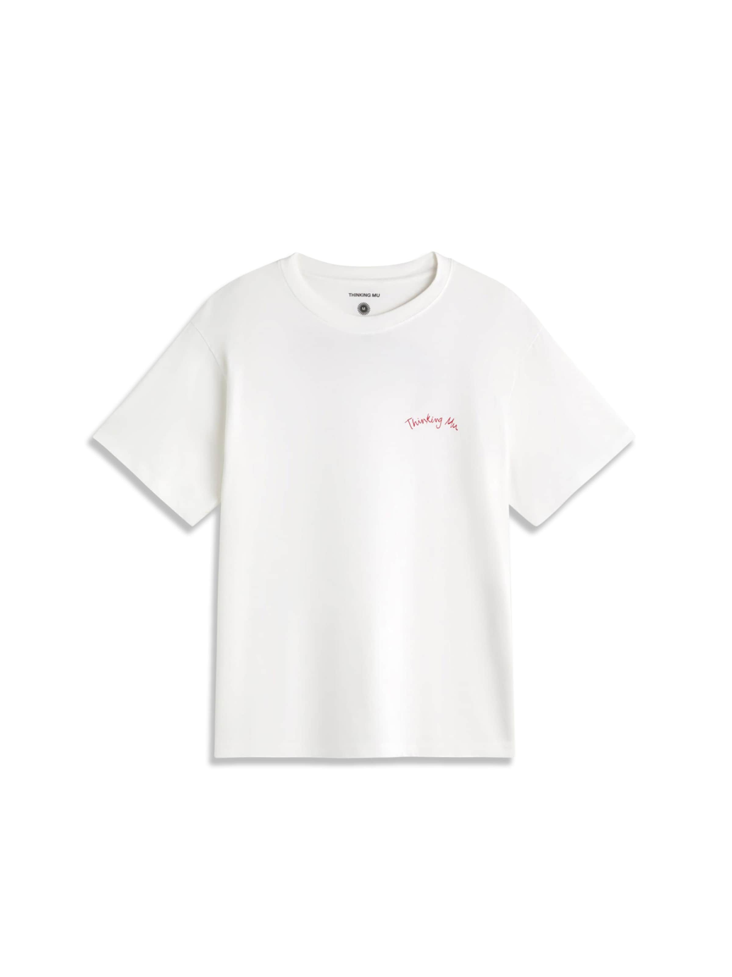 Thinking MU T-Shirt 'Aaron' in Weiß: Vorderseite