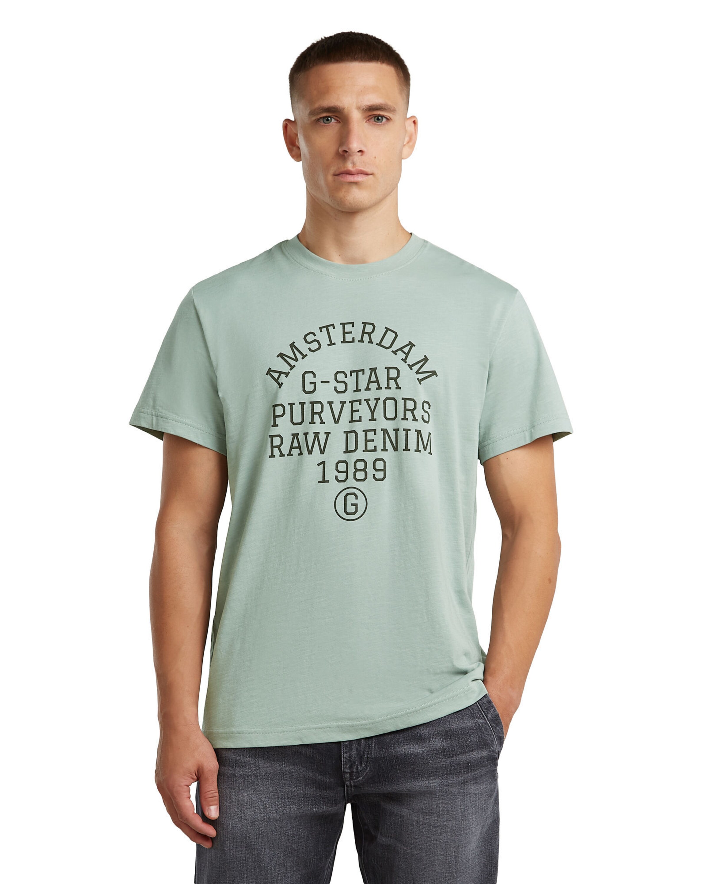 T-Shirt 'Purveyors' G-STAR en vert : devant