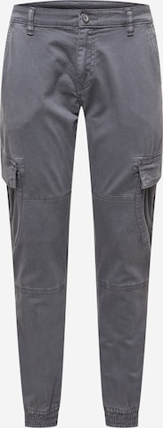 Effilé Pantalon cargo Urban Classics en gris : devant