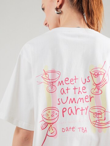 OH APRIL Футболка 'Summer Party' в Белый