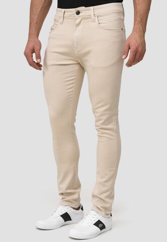 INDICODE JEANS Slimfit Jeans 'Milos' in Beige