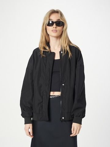 Urban Classics Between-season jacket in Black: front