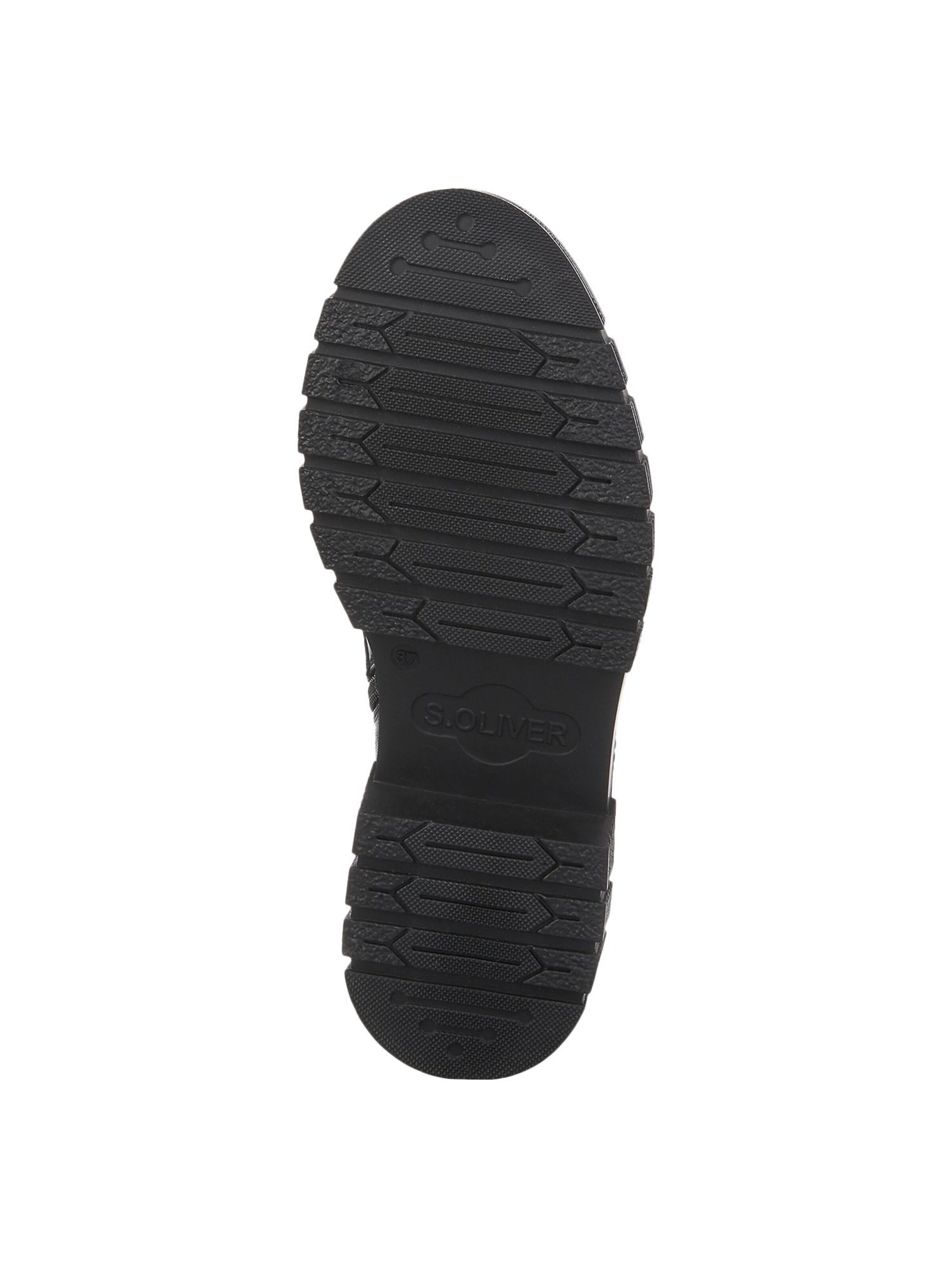 s.Oliver Schnürstiefelette in Schwarz