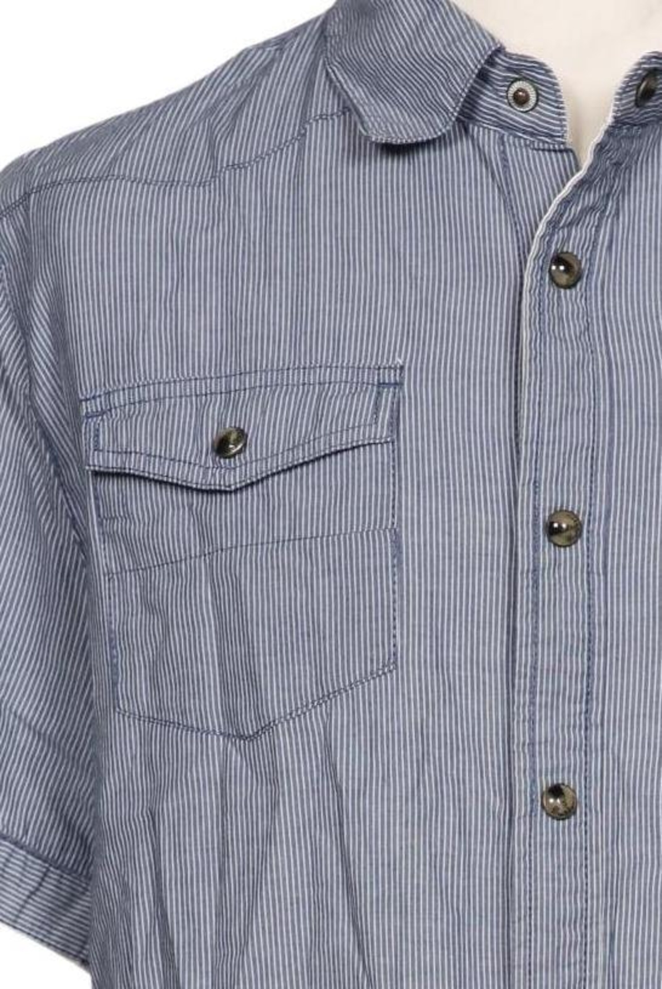DREIMASTER Button Up Shirt in L in Blue