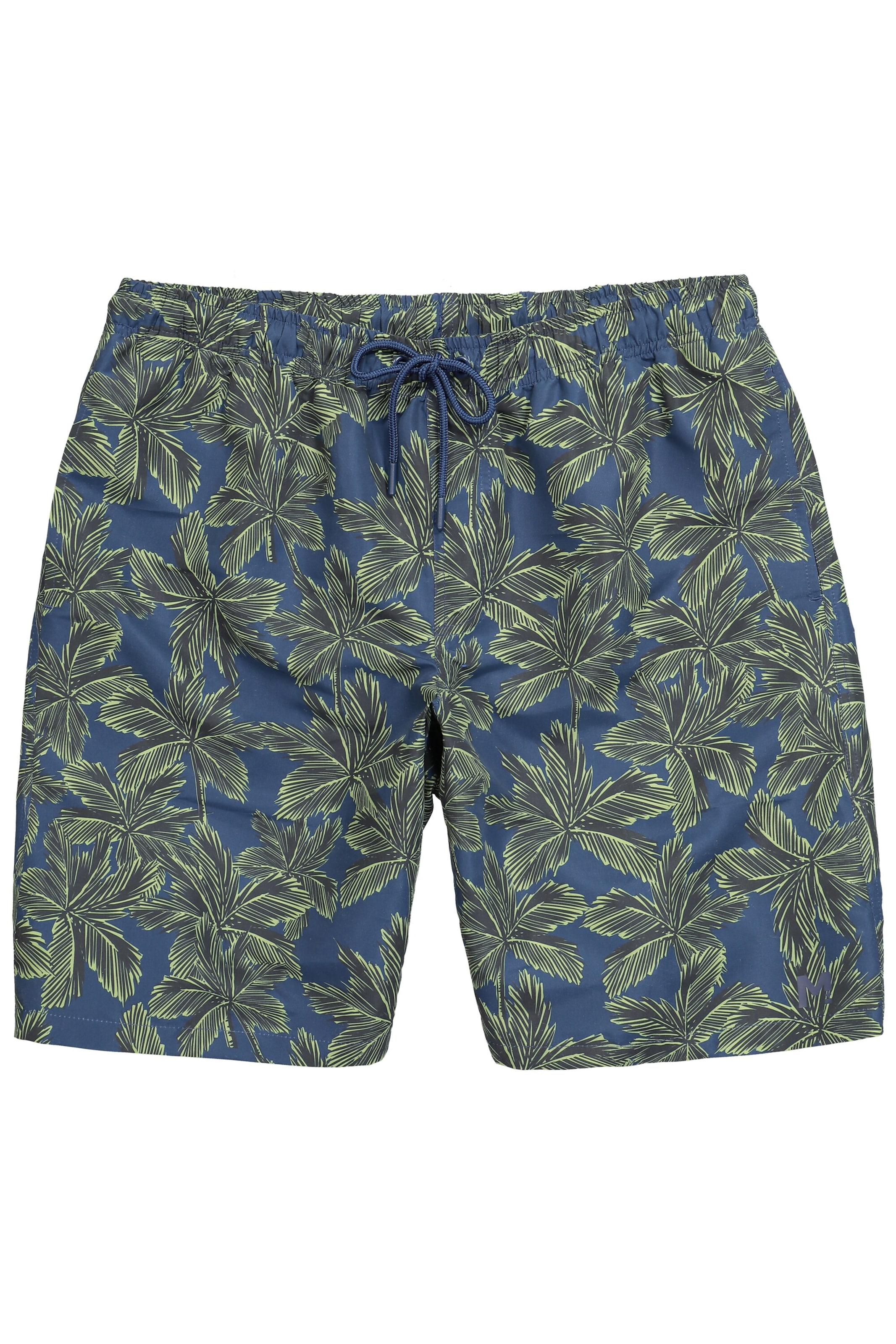Men Plus Badeshorts in Blau: Vorderseite