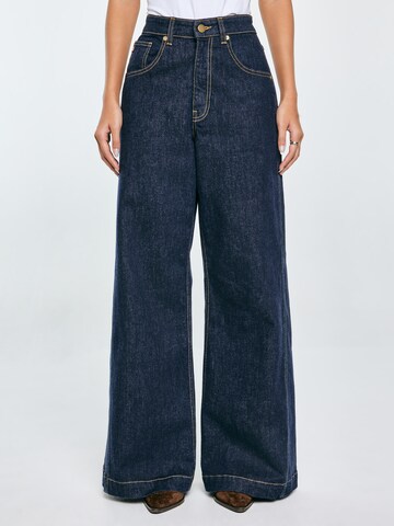 Wide Leg Jean ' BARB ' BIG STAR en bleu : devant