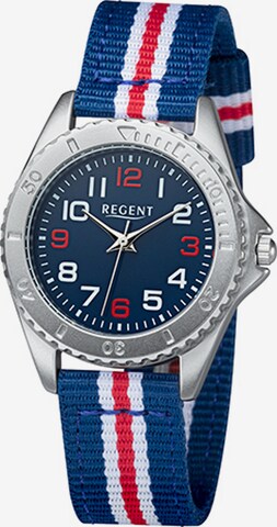 REGENT Uhr in Blau: Vorderseite