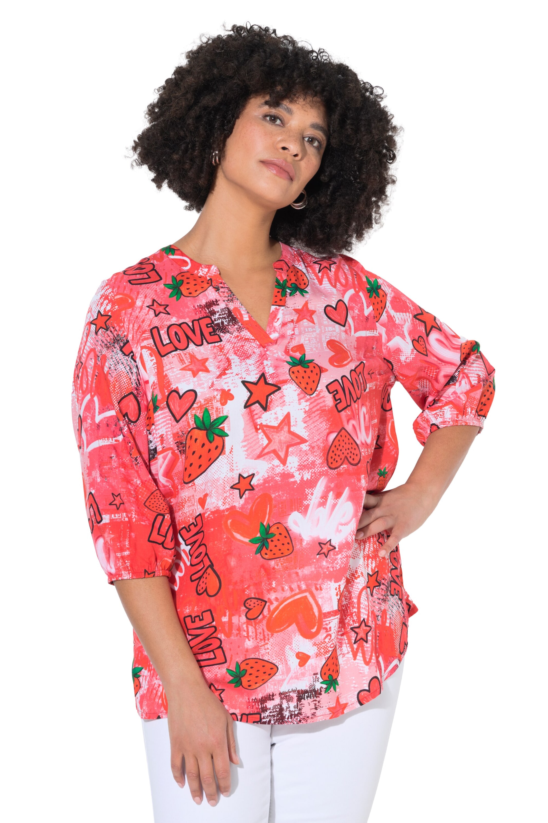 Angel of Style Blouse in Red: front