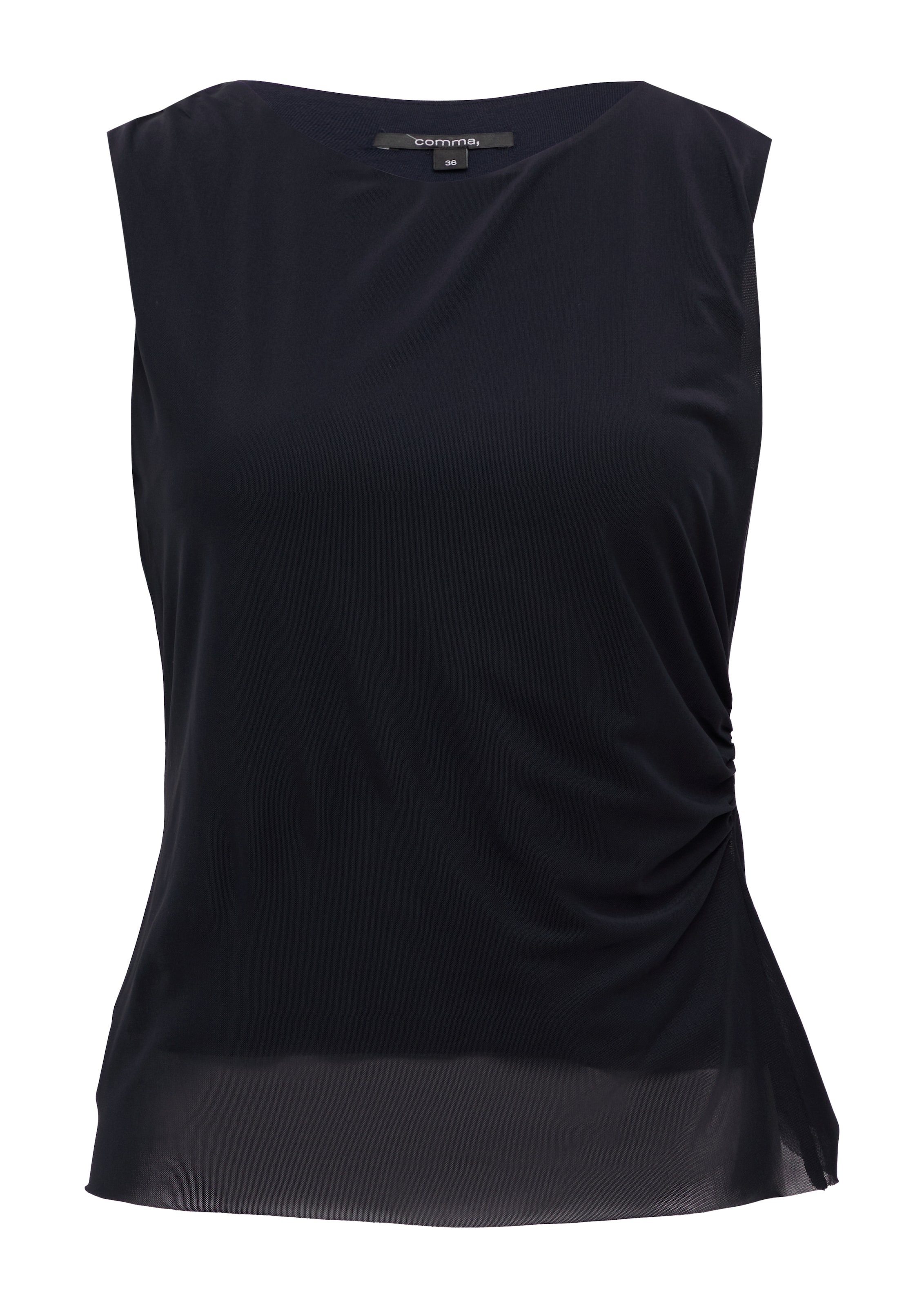 COMMA Top in Blue: front