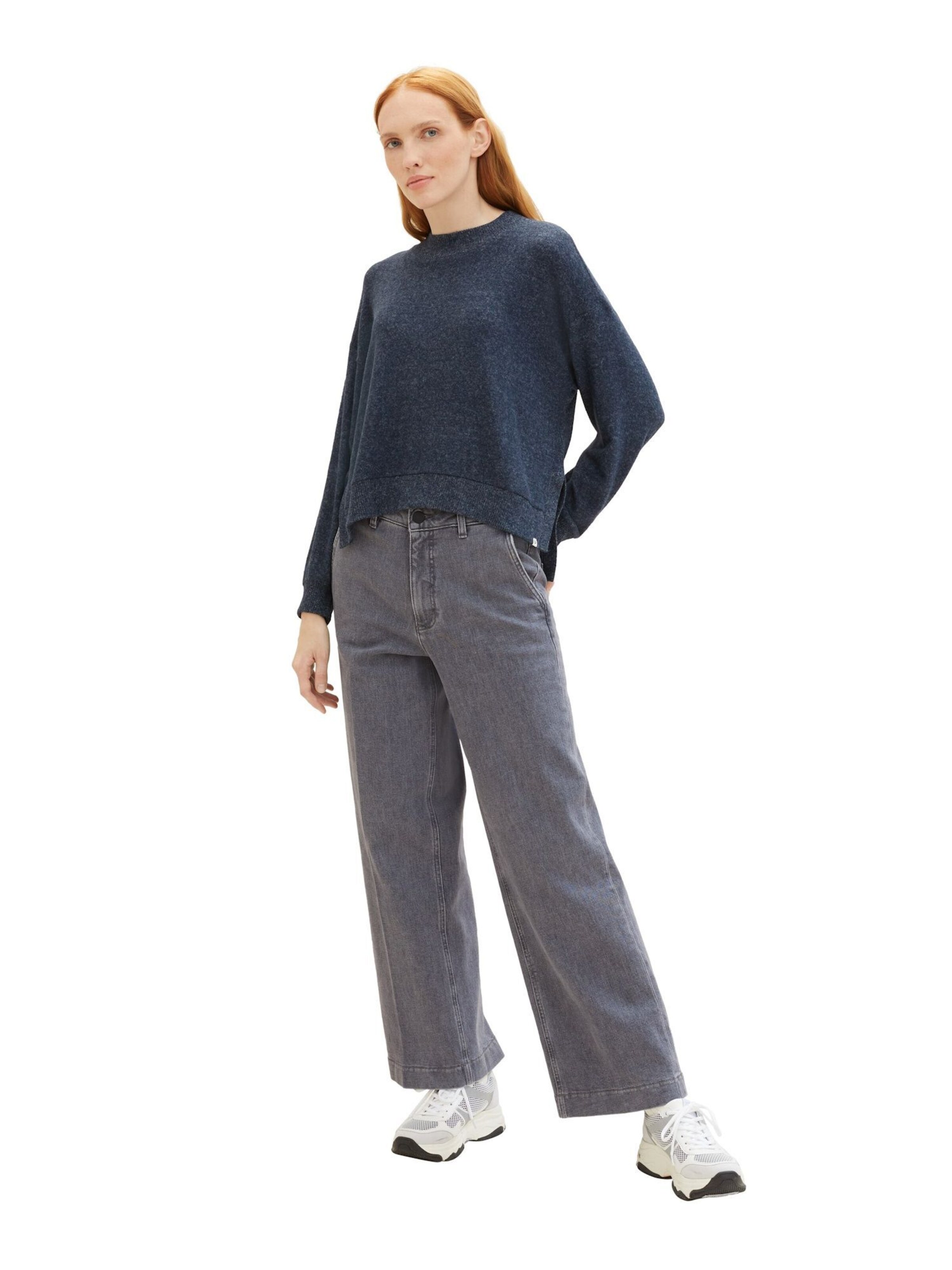 TOM TAILOR Sweatshirt i blå