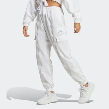 ADIDAS SPORTSWEAR Loose fit Sports trousers 'Dance Versatile ' in White: front