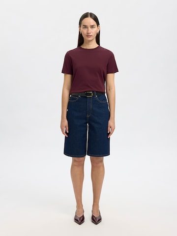SELECTED Shirt 'SLFMY ESSENTIAL' in Purple
