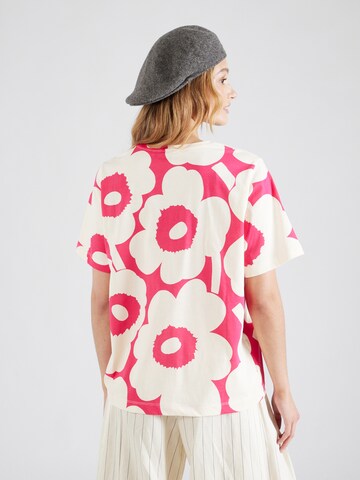 Tricou 'TUNNIT UNIKKO' de la Marimekko pe alb