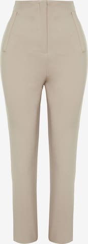 Pantalon Trendyol en marron : devant