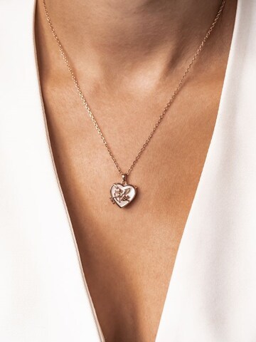 Hey Happiness - Cadena 'Cupid Heart Locket' en oro