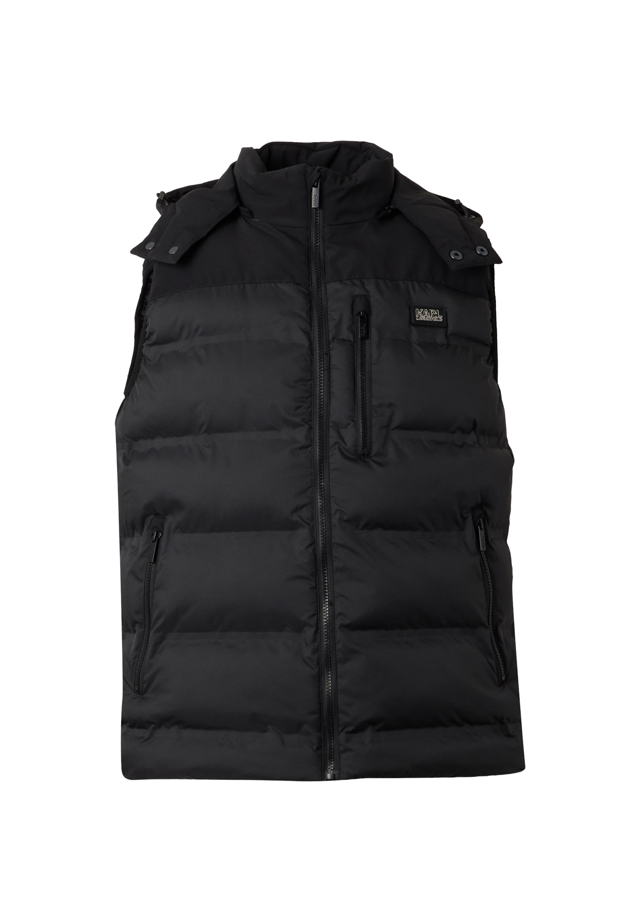 Gilet Karl Lagerfeld en noir : devant