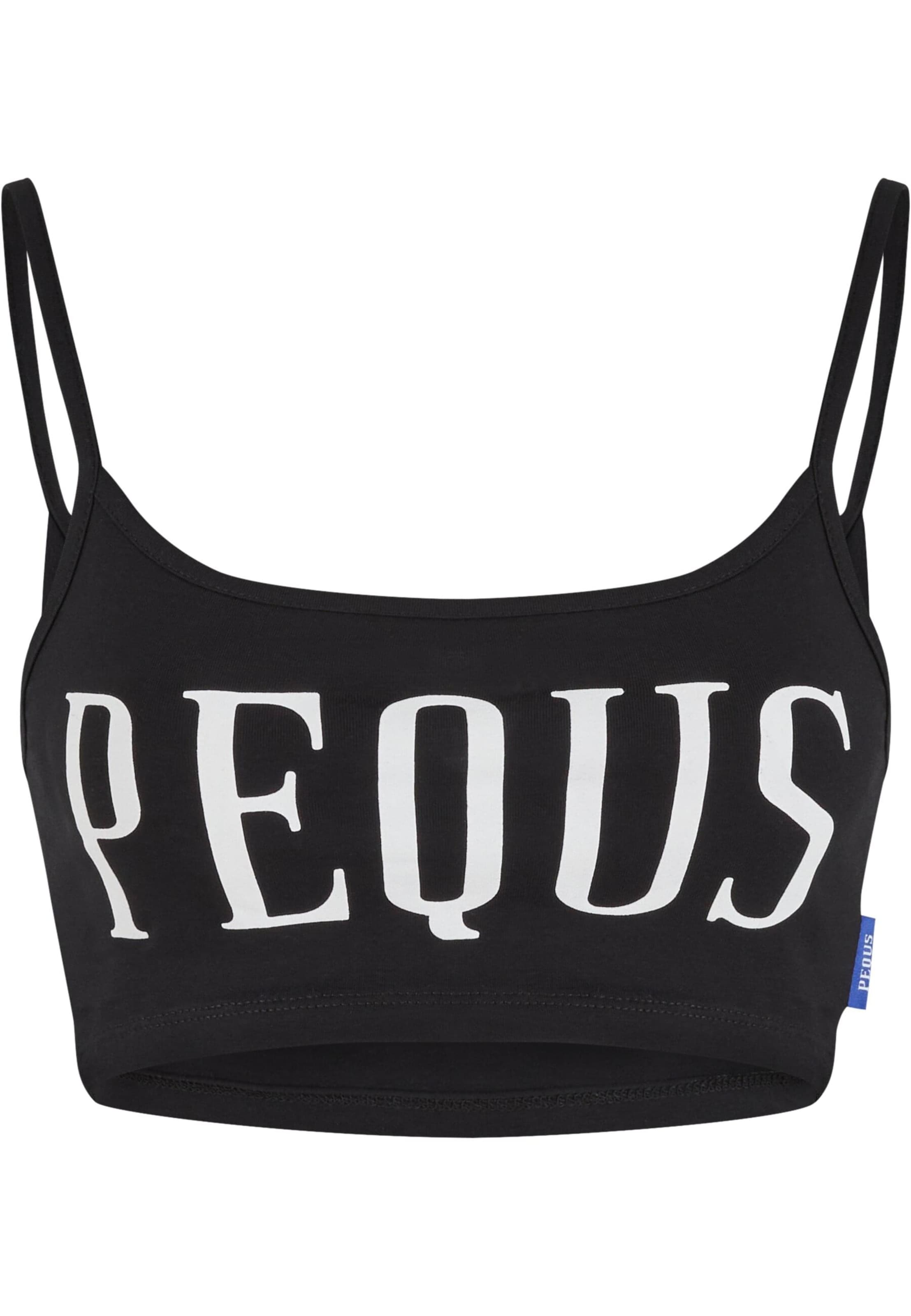 Pequs Bra in Black: front