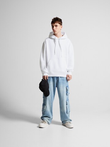 Bershka Sweatshirt in Weiß