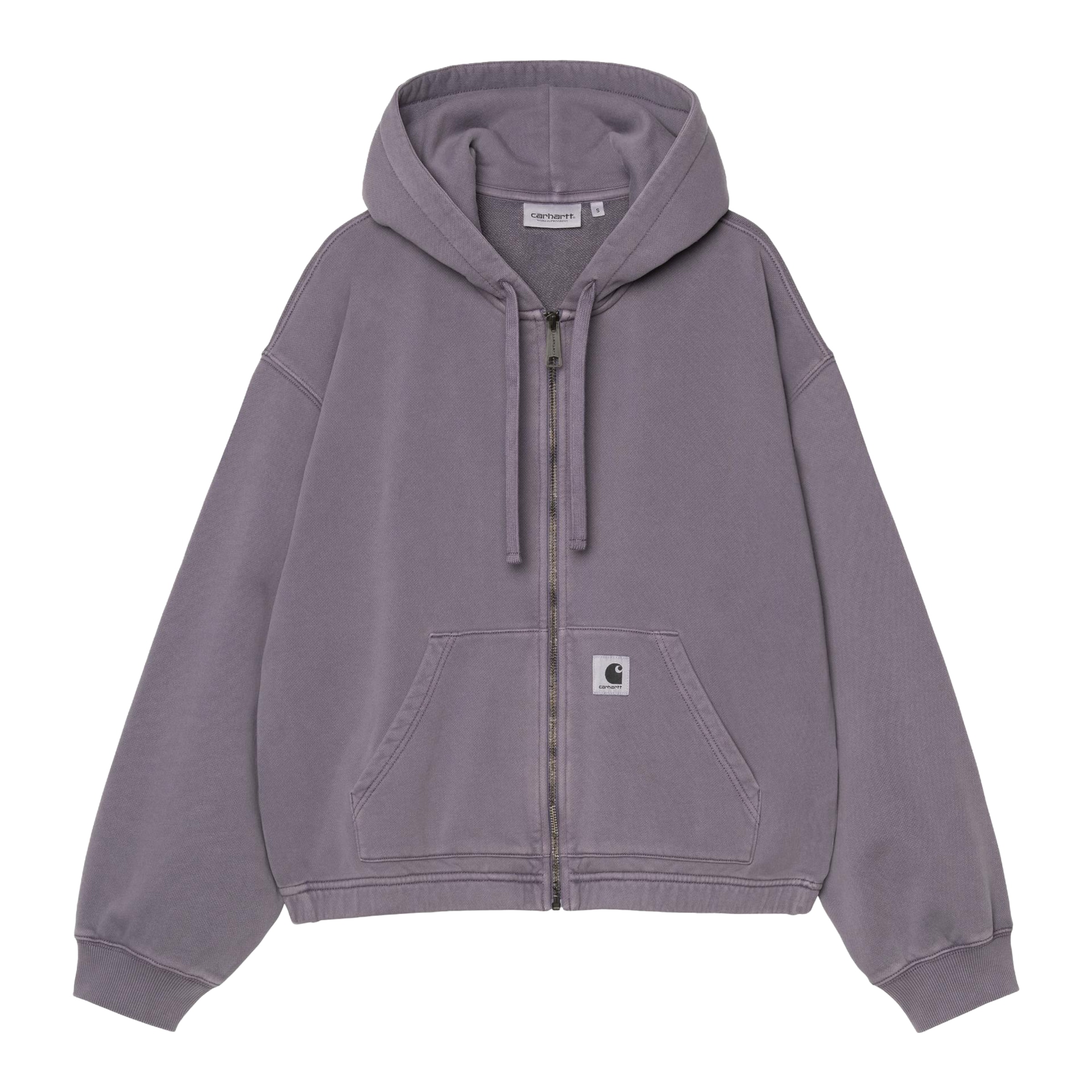 Carhartt WIP Sweatjacke ' Hooded Hoggard ' in Lila: Vorderseite