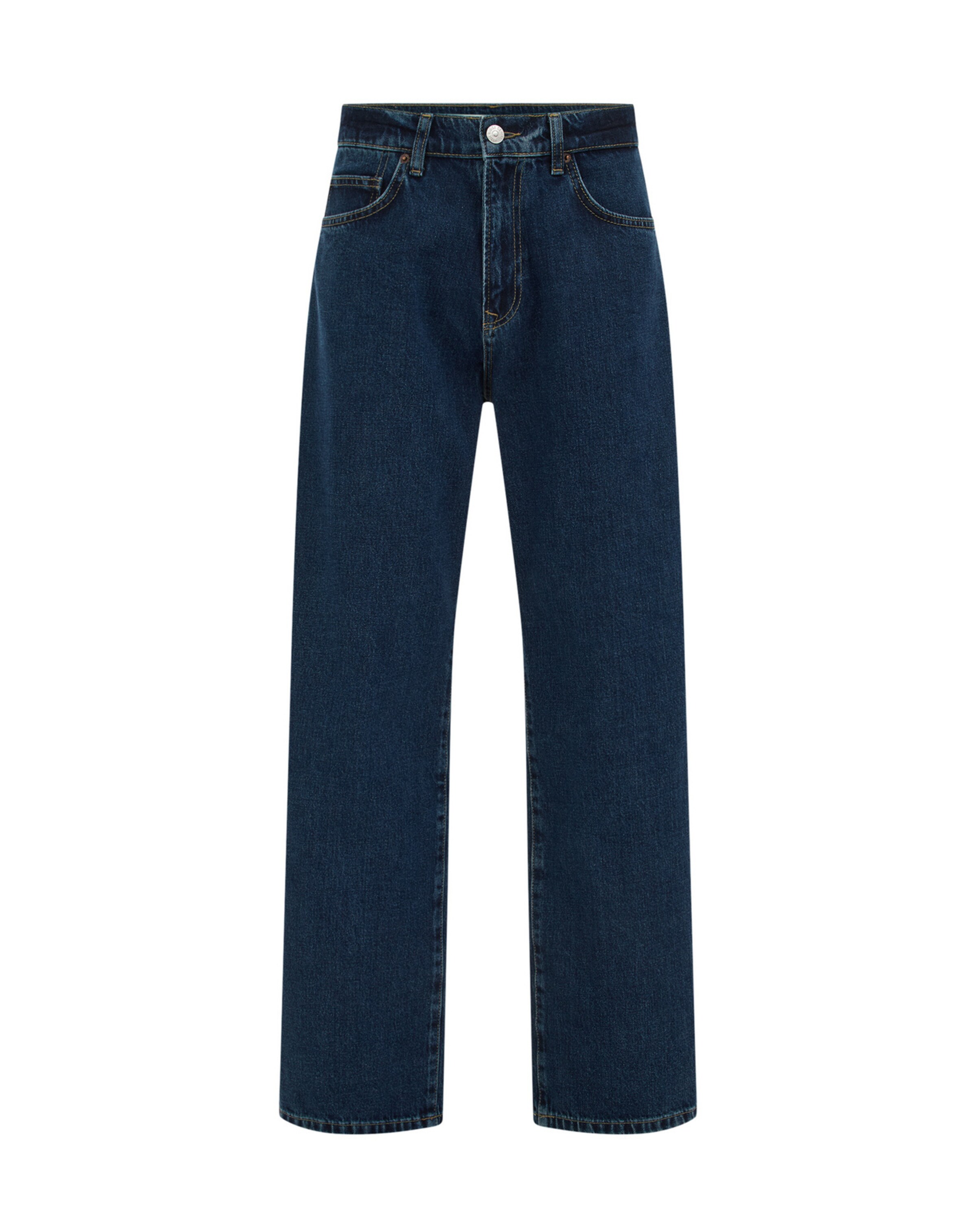 WE Fashion Ohlapna forma Kavbojke | modra barva: sprednja stran