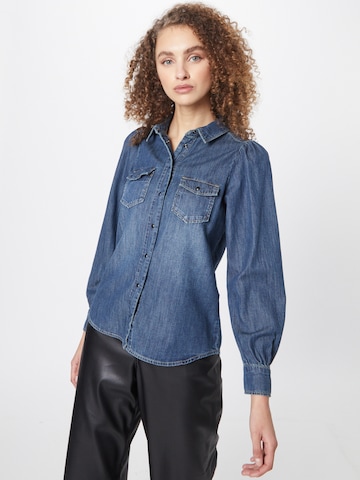 Maison 123 Blouse 'AGATHE' in Blue: front