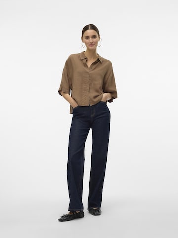 VERO MODA Blouse 'LINN' in Bruin