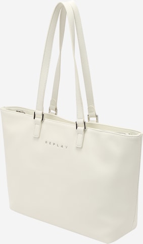 REPLAY Shopper in White: front