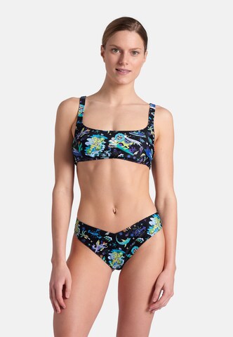 ARENA Bustier Bikini 'Naito Fun Planet' in Blauw: voorkant