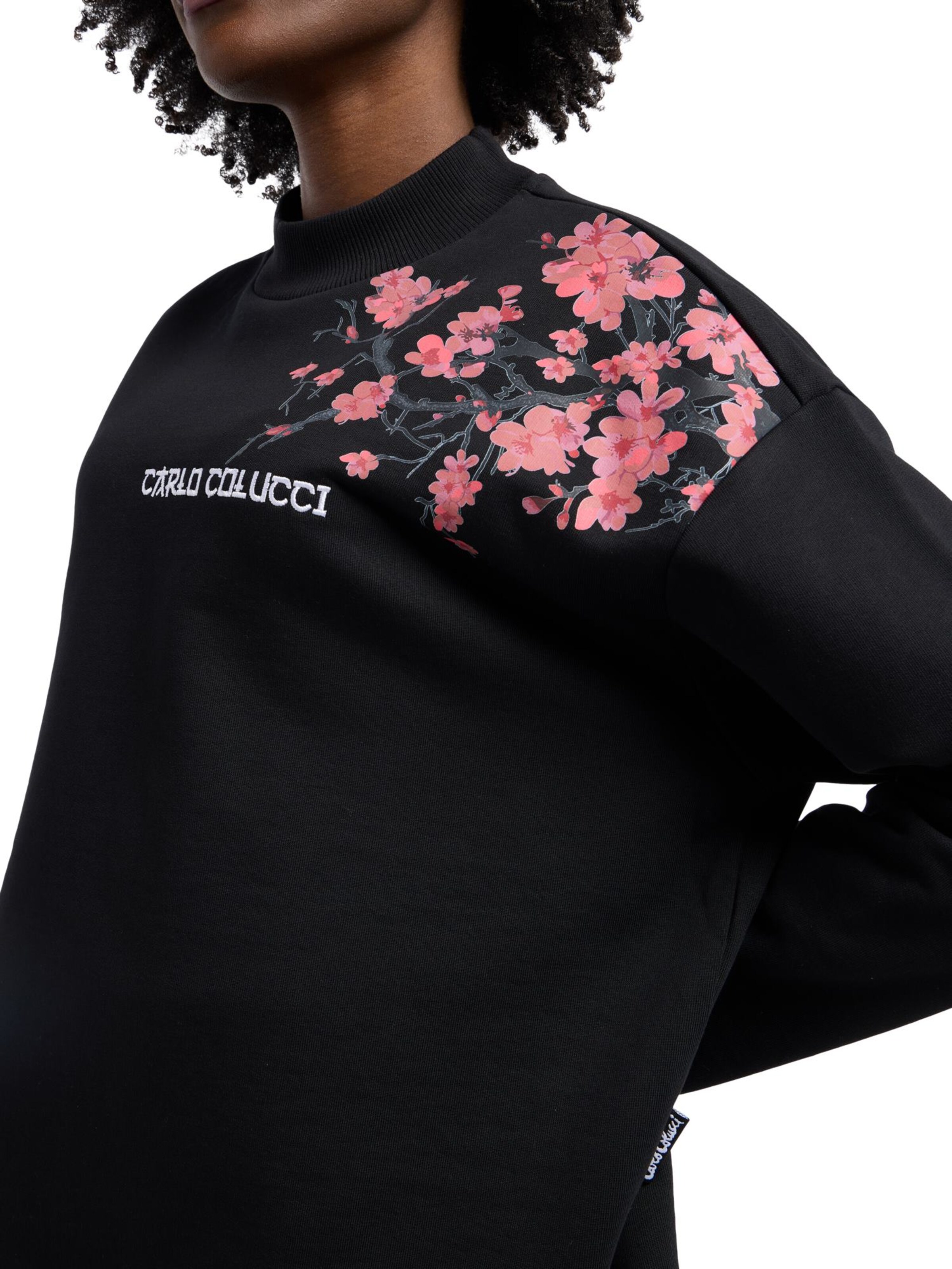 Carlo Colucci Sweatshirt 'Dragogna' in Zwart