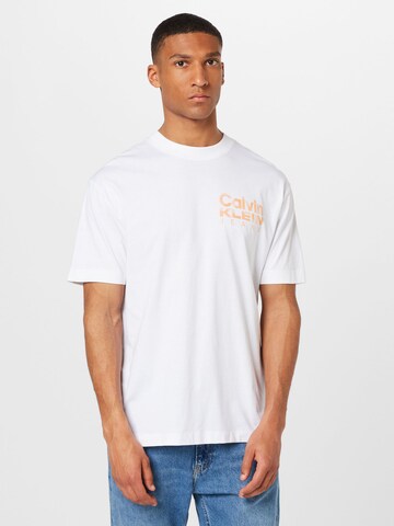 Calvin Klein Jeans - Camiseta en blanco: frente