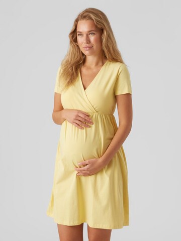 Robe 'Mia' MAMALICIOUS en jaune : devant