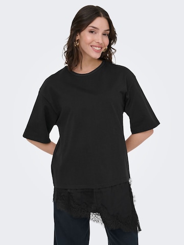 JDY - Camiseta talla grande 'JDYAlma' en negro