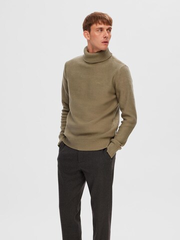 Pullover 'Axel' di SELECTED HOMME in verde: frontale