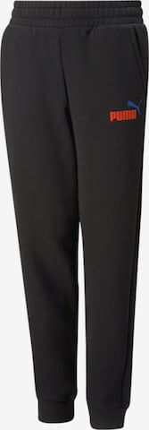 PUMA Tapered Pants in Black: front