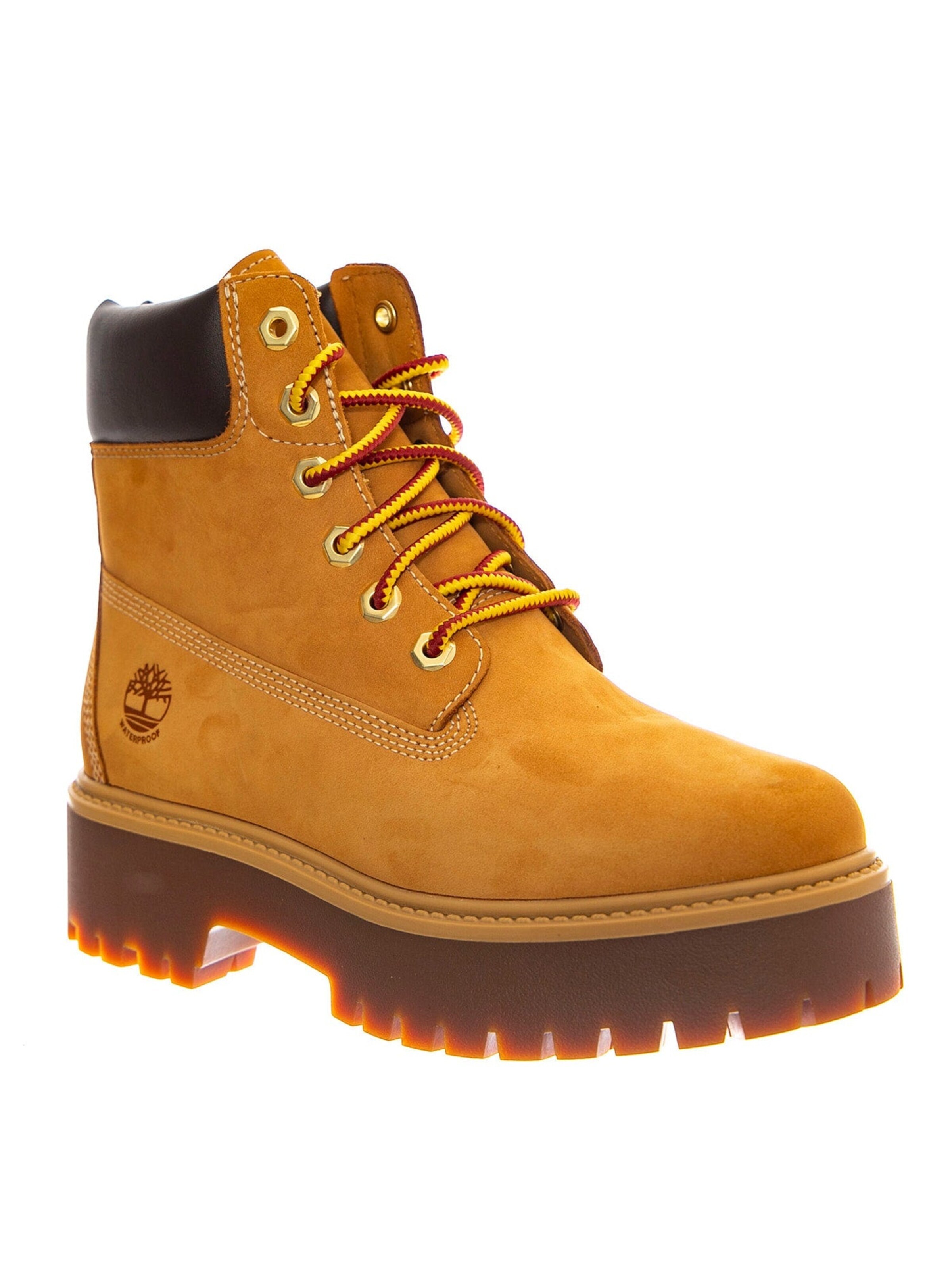 TIMBERLAND Snørestøvler 'Stone Street 6 Inch Lace Up Waterproof Boot Wheat Brown' i brun