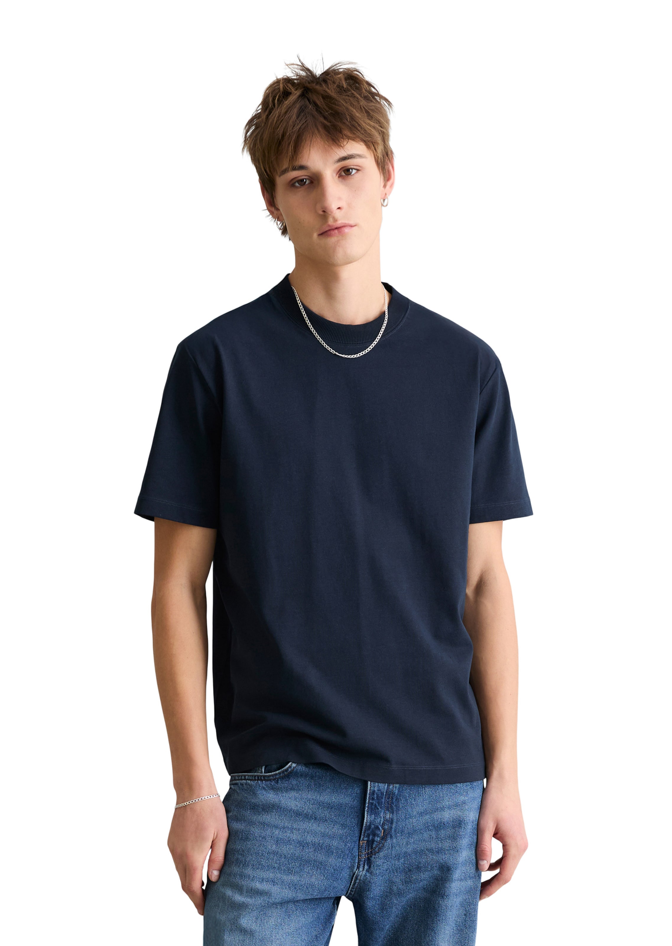 T-Shirt 'DfC' Marc O'Polo DENIM en bleu : devant