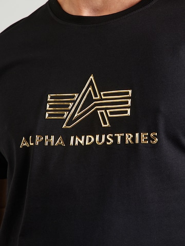 ALPHA INDUSTRIES Póló - fekete