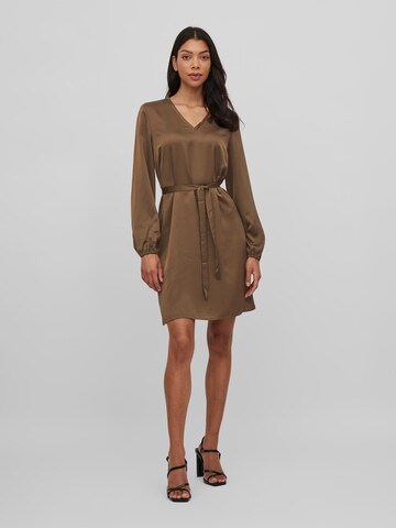 VILA Cocktail Dress in Brown: front