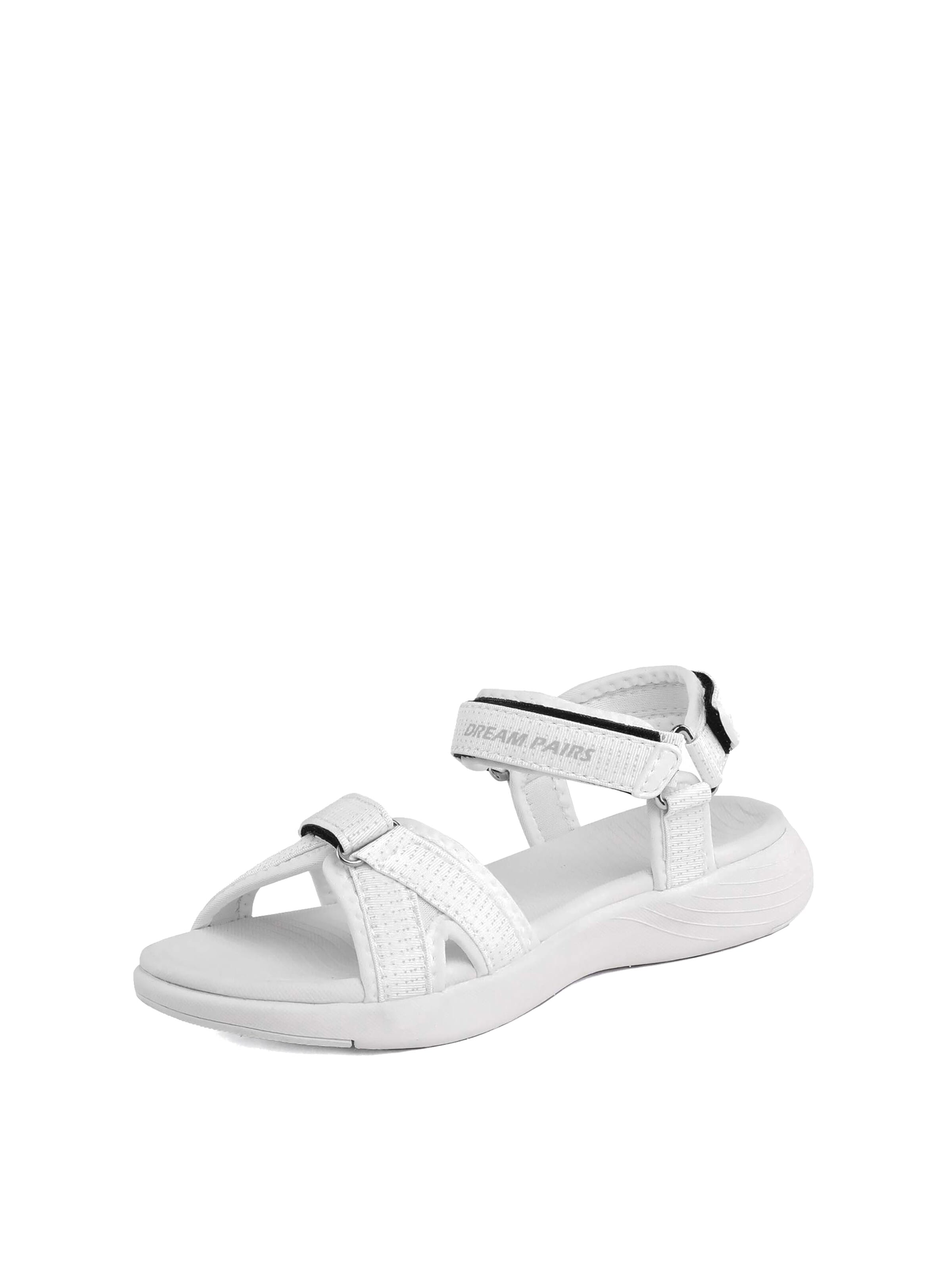 Dream Pairs Hiking Sandals in White: front