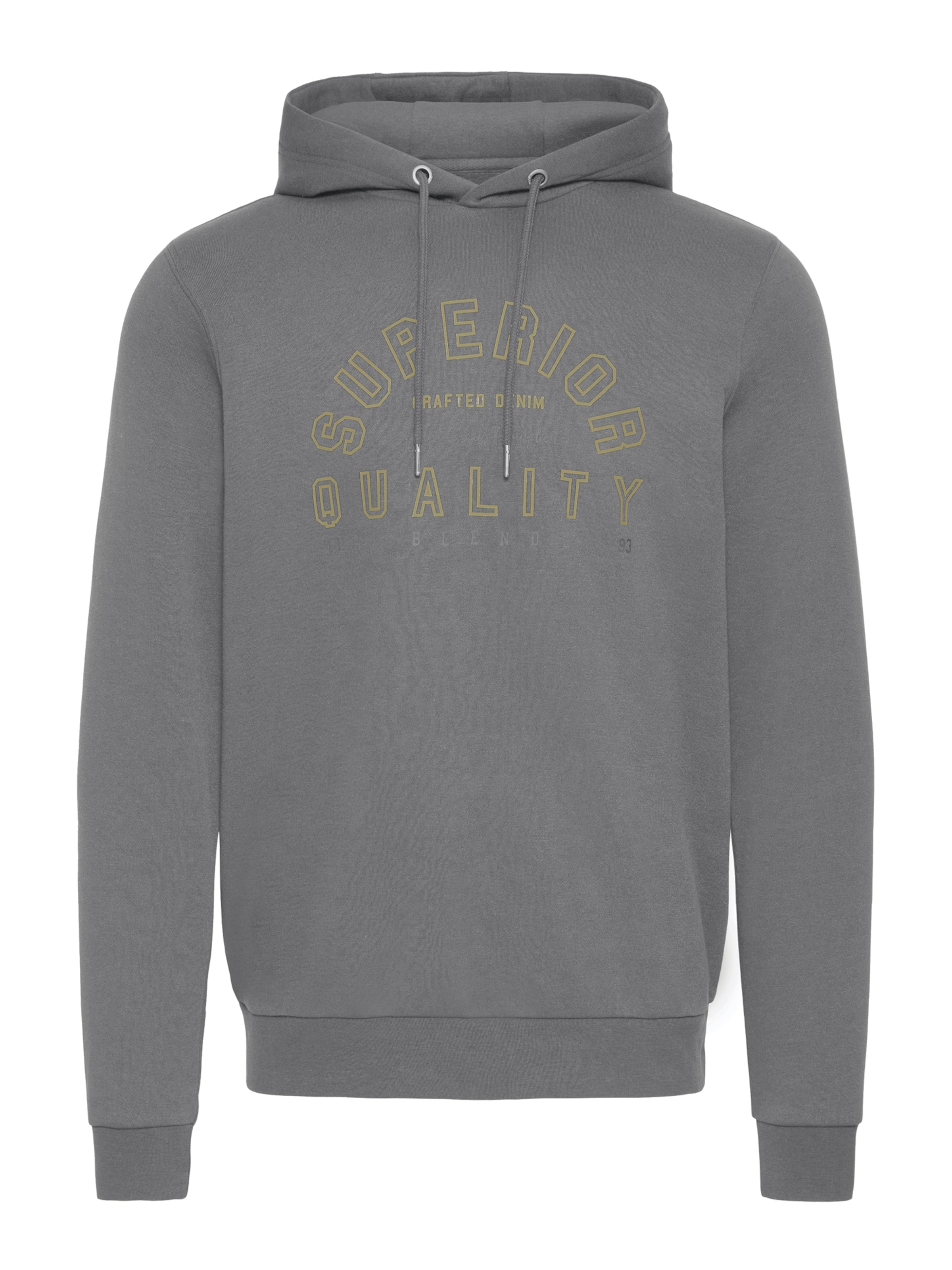 Bluză de molton de la BLEND pe gri: față