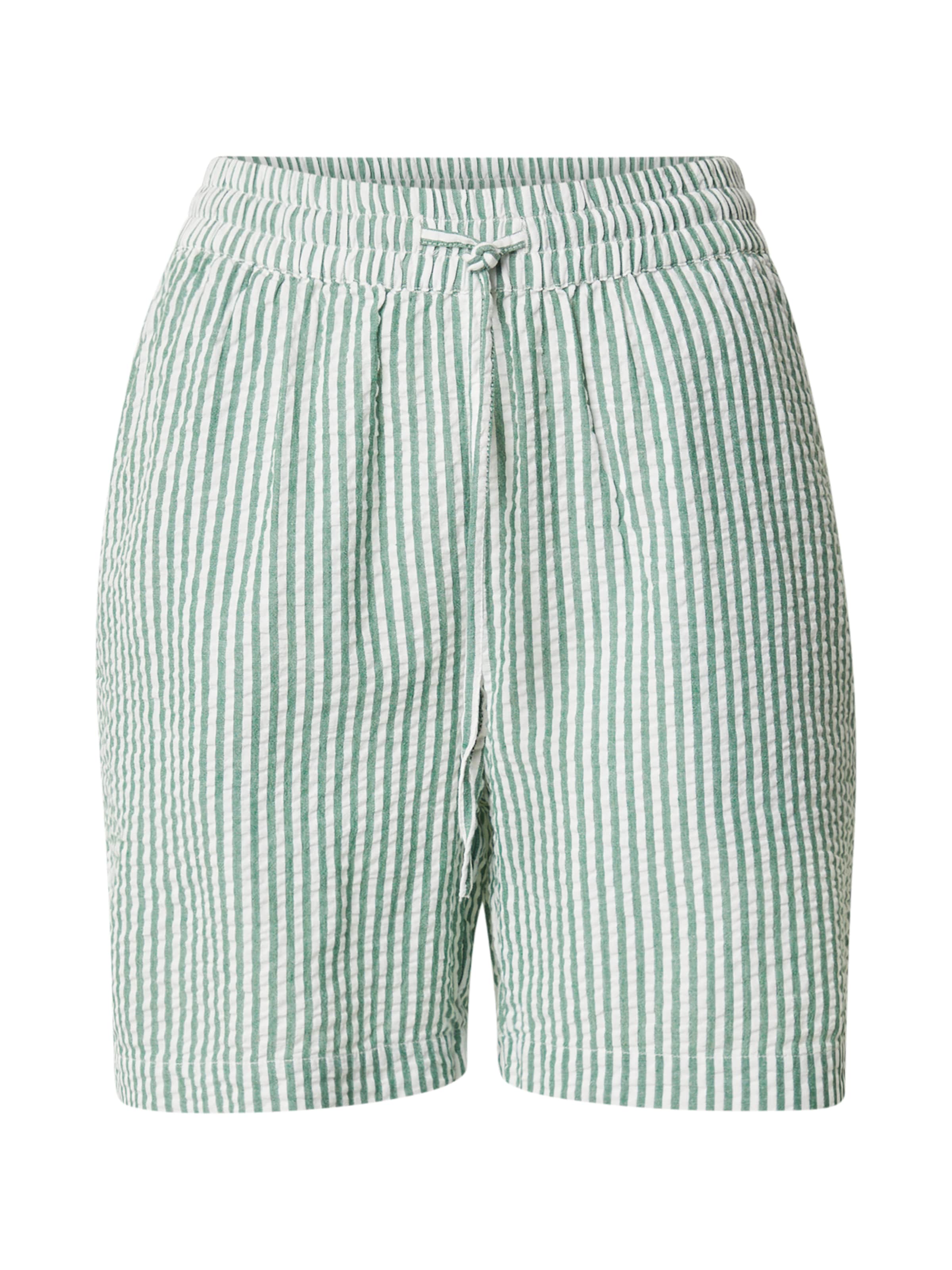 Pantaloni 'PCSally' de la PIECES pe verde: față