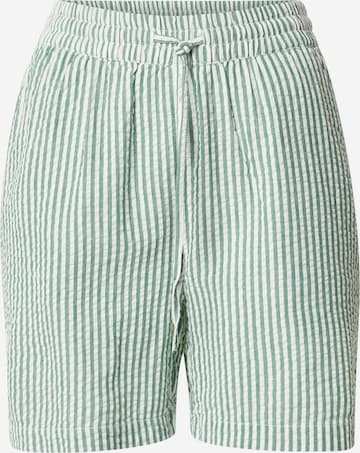 PIECES Trousers 'PCSally' in Green: front