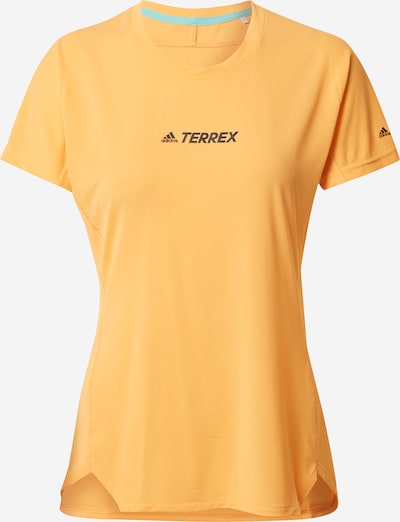 Tricou funcțional ADIDAS PERFORMANCE pe turcoaz / portocaliu mandarină / negru, Vizualizare produs