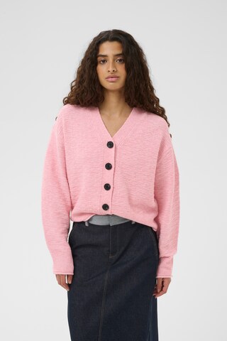 InWear Knit Cardigan in Pink: front
