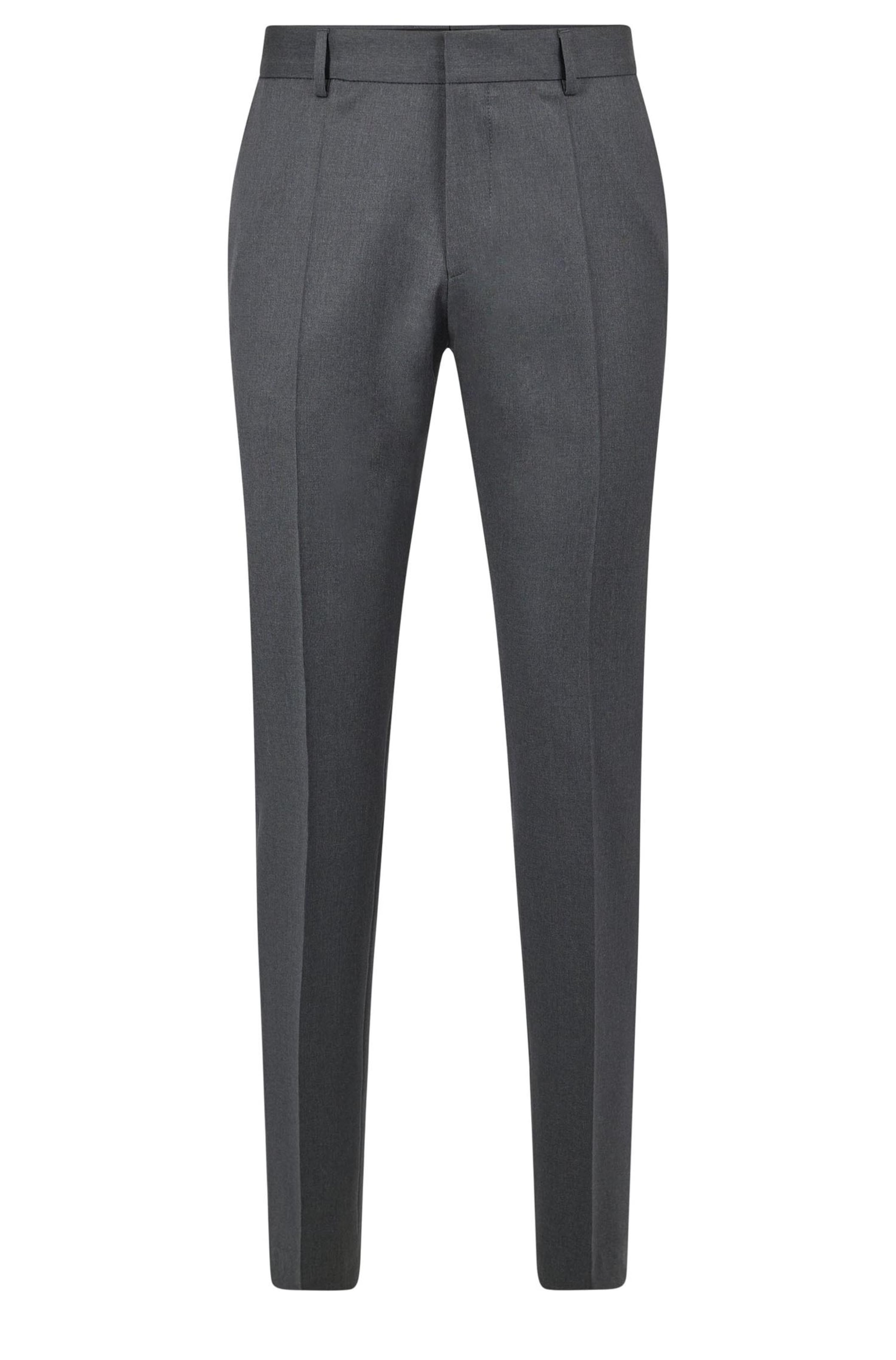 HUGO Slimfit Hose 'Genius' in Grau: Vorderseite